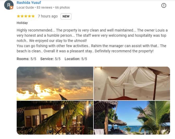 Lui Ushongo Beach House Pangani Ngoại thất bức ảnh